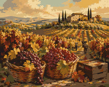 Load image into Gallery viewer, Paint by numbers kit Autumn Vineyard Harvest Figured'Art