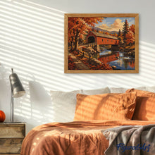 Load image into Gallery viewer, Covered Bridge in Autumn