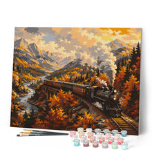 Load image into Gallery viewer, Steam Train Through an Autumn Valley