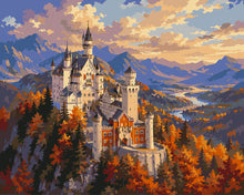 Load image into Gallery viewer, Paint by numbers kit Neuschwanstein Castle in Autumn Figured'Art