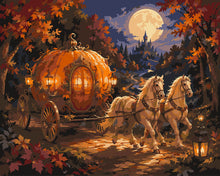 Load image into Gallery viewer, Paint by numbers kit Magical Pumpkin Carriage Figured'Art