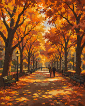 Load image into Gallery viewer, Paint by numbers kit Central Park and Literary Walk in Autumn Figured'Art