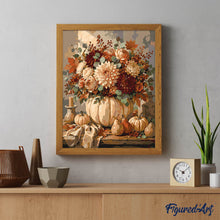 Load image into Gallery viewer, Floral Pumpkin Centerpiece
