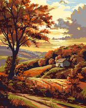 Load image into Gallery viewer, Paint by numbers kit Autumn Countryside Figured'Art