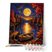 Load image into Gallery viewer, Harvest Moon over the Lake