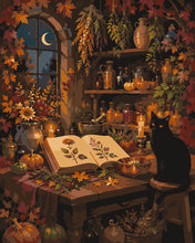 Load image into Gallery viewer, Paint by numbers kit Witch’s Autumn Apothecary Figured'Art