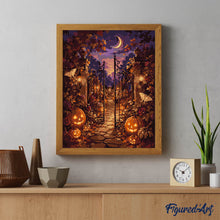 Load image into Gallery viewer, Enchanted Jack o Lantern Garden Gate