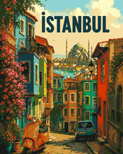 Load image into Gallery viewer, Paint by numbers kit for adults Travel Poster Istanbul Figured'Art