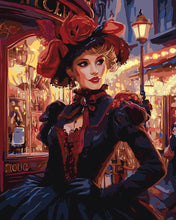 Load image into Gallery viewer, Paint by numbers kit Parisian Lady Figured'Art