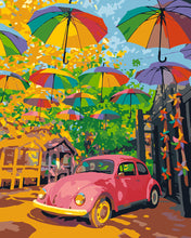 Load image into Gallery viewer, Paint by numbers kit Balat, Istanbul Umbrella Street Figured'Art