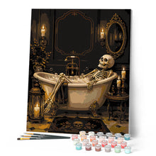 Load image into Gallery viewer, Gothic Bathtub Skeleton