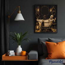Load image into Gallery viewer, Gothic Bathtub Skeleton