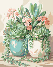Load image into Gallery viewer, Paint by numbers kit Succulents in Bloom Figured'Art