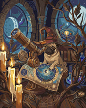 Load image into Gallery viewer, Paint by numbers kit Wizard Pug Figured'Art