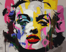 Load image into Gallery viewer, Paint by numbers kit Pop Art Graffiti Portrait Figured'Art