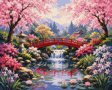 Load image into Gallery viewer, Paint by numbers kit Japanese Garden Bridge Figured'Art