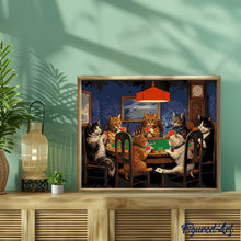 Load image into Gallery viewer, Cats Playing Poker