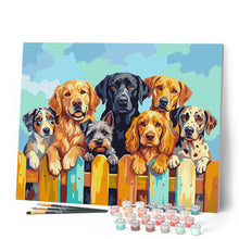 Load image into Gallery viewer, Dogs on the Fence