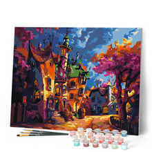 Load image into Gallery viewer, Fantasy Village at Dusk
