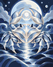 Load image into Gallery viewer, Paint by numbers kit Cancer Cosmic Zodiac Figured'Art