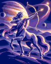 Load image into Gallery viewer, Paint by numbers kit Sagittarius Cosmic Zodiac Figured'Art