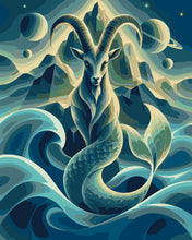 Load image into Gallery viewer, Paint by numbers kit Capricorn Cosmic Zodiac Figured'Art