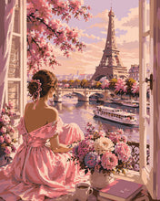 Load image into Gallery viewer, Paint by numbers kit Blooming view of Paris Figured'Art
