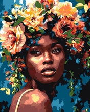 Load image into Gallery viewer, Paint by numbers kit Floral Crown Beauty Figured'Art