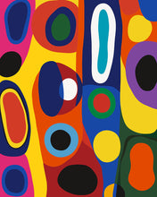 Load image into Gallery viewer, Paint by numbers kit Tribal Geometric Abstract Figured'Art