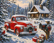 Load image into Gallery viewer, Paint by numbers kit Christmas in the Pines Figured'Art