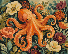 Load image into Gallery viewer, Paint by numbers kit Octopus in Bloom Figured'Art