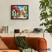 Load image into Gallery viewer, Blooming Mediterranean Village