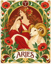 Load image into Gallery viewer, Paint by numbers kit for adults Art Nouveau Zodiac Aries Figured'Art