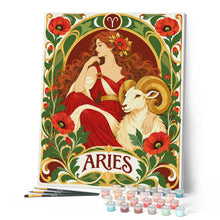 Load image into Gallery viewer, Art Nouveau Zodiac Aries