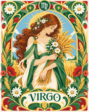 Load image into Gallery viewer, Paint by numbers kit Art Nouveau Zodiac Virgo Figured'Art