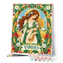 Load image into Gallery viewer, Art Nouveau Zodiac Virgo