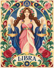 Load image into Gallery viewer, Paint by numbers kit Art Nouveau Zodiac Libra Figured'Art