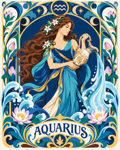 Load image into Gallery viewer, Paint by numbers kit Art Nouveau Zodiac Aquarius Figured'Art