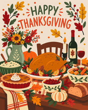 Load image into Gallery viewer, Paint by numbers kit Happy Thanksgiving Figured'Art