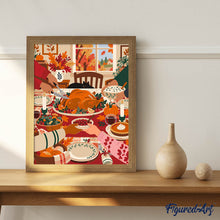 Load image into Gallery viewer, Gathered for Thanksgiving Dinner