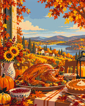 Load image into Gallery viewer, Paint by numbers kit Thanksgiving in the Countryside Figured'Art