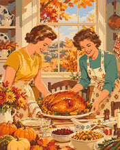 Load image into Gallery viewer, Paint by numbers kit Thanksgiving is Served Figured'Art