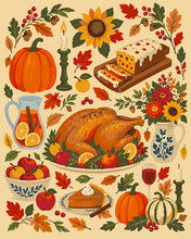 Load image into Gallery viewer, Paint by numbers kit Thanksgiving Treasures Figured'Art