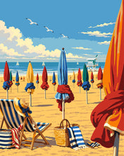 Load image into Gallery viewer, Paint by numbers kit Deauville Beach Normandie Figured'Art