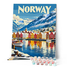 Load image into Gallery viewer, Travel Poster Bergen Norway