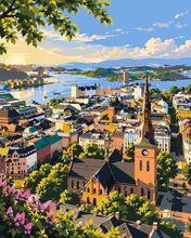 Load image into Gallery viewer, Paint by numbers kit Oslo Cathedral, Norway Figured'Art