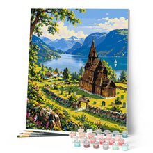 Load image into Gallery viewer, Norwegian Fjord and Stave Church