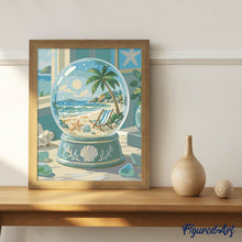 Load image into Gallery viewer, Coastal Beach Snow Globe