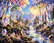 Load image into Gallery viewer, Paint by numbers kit Prismatic Crystal Forest Figured'Art