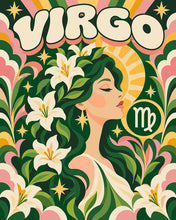 Load image into Gallery viewer, Paint by numbers kit Retro Zodiac Virgo Figured'Art